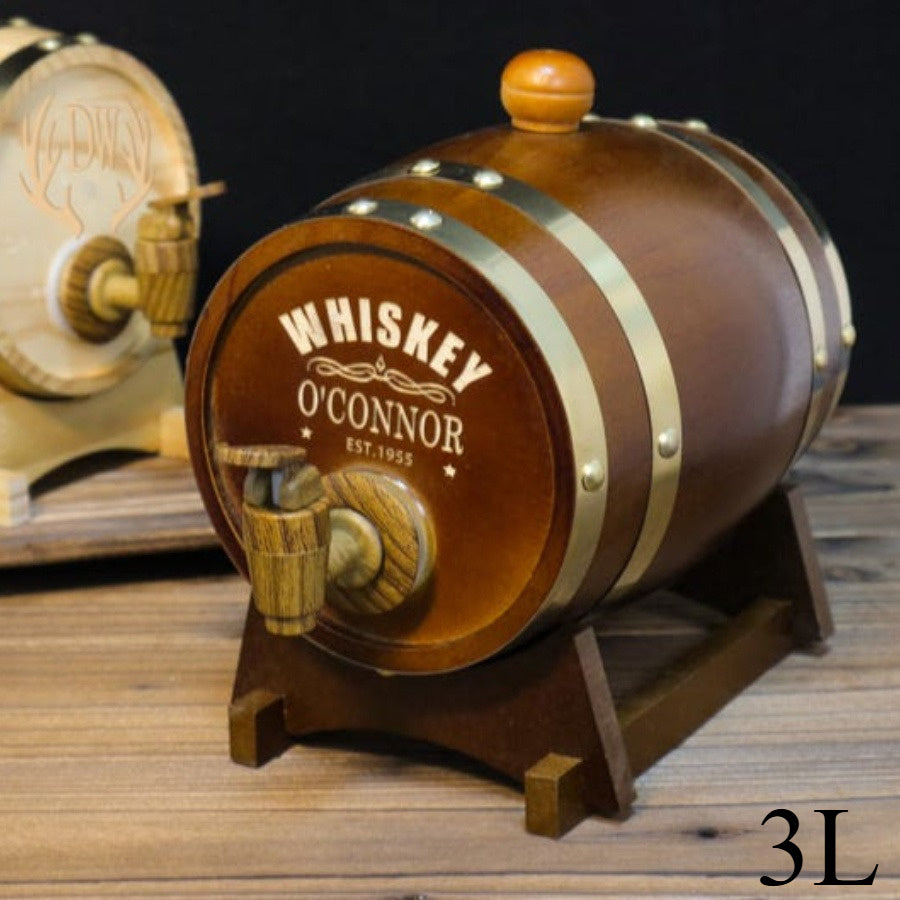 Personalized Engraved Whiskey Barrel