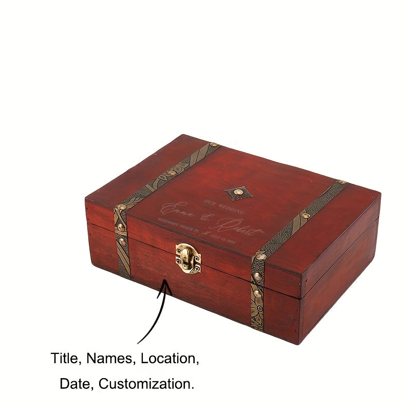 Custom Engraved Wooden Keepsake Box