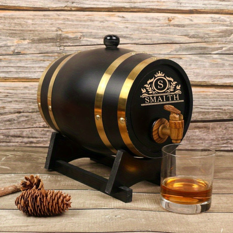 Personalized Engraved Whiskey Barrel