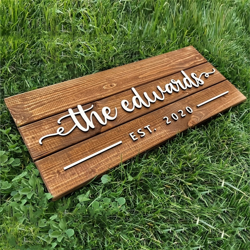 Custom Family Acrylic Surname Sign