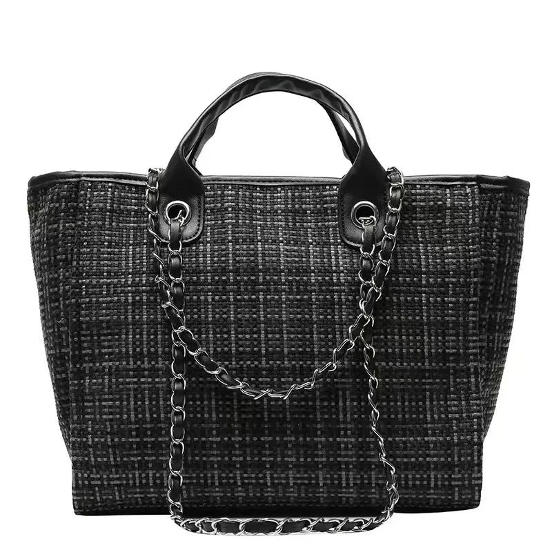 Custom Monogram Name Canvas Tote Bag