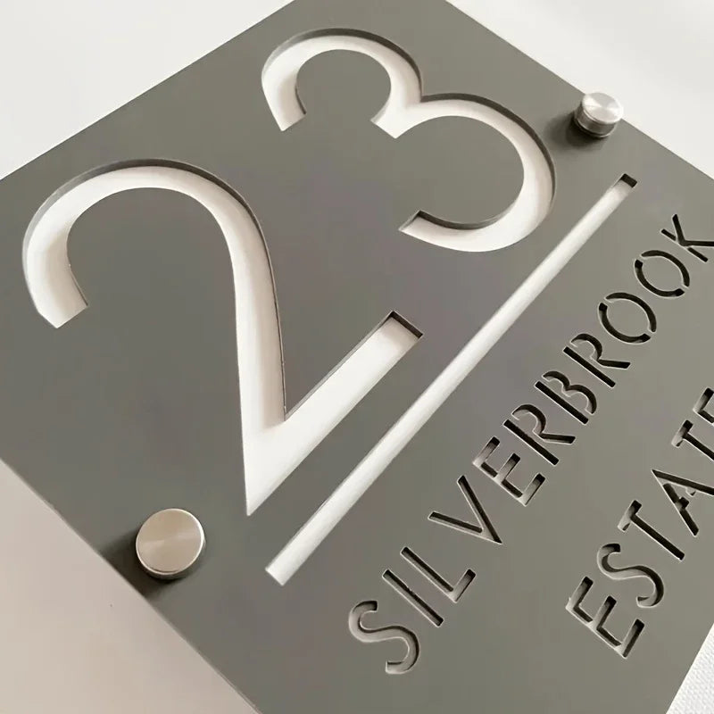 Personalized Address Sign Outdoor