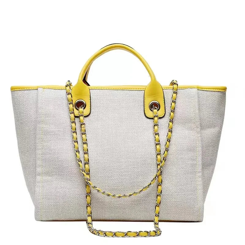 Custom Monogram Name Canvas Tote Bag