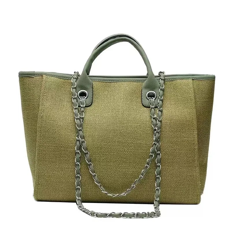 Custom Monogram Name Canvas Tote Bag