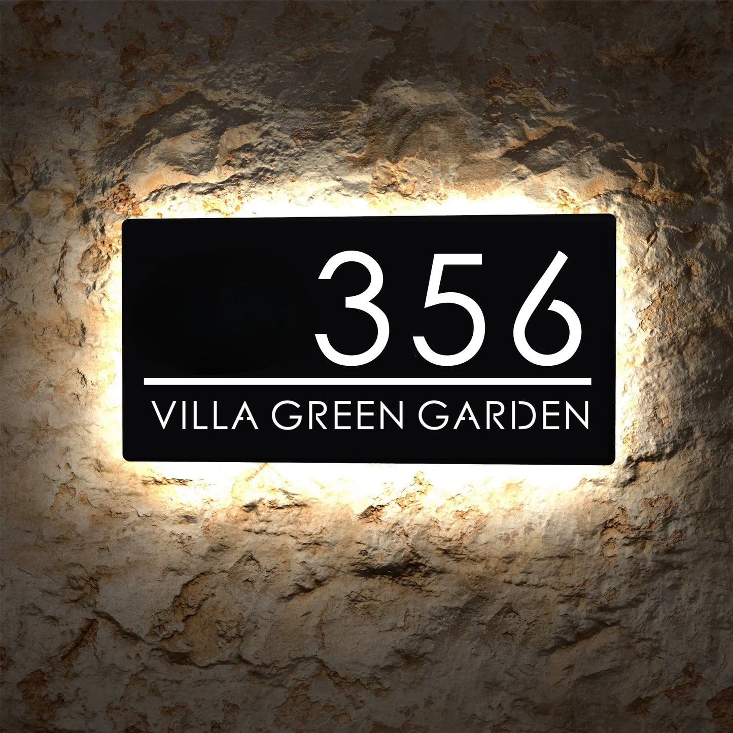 Custom 3D LED House Number Sign