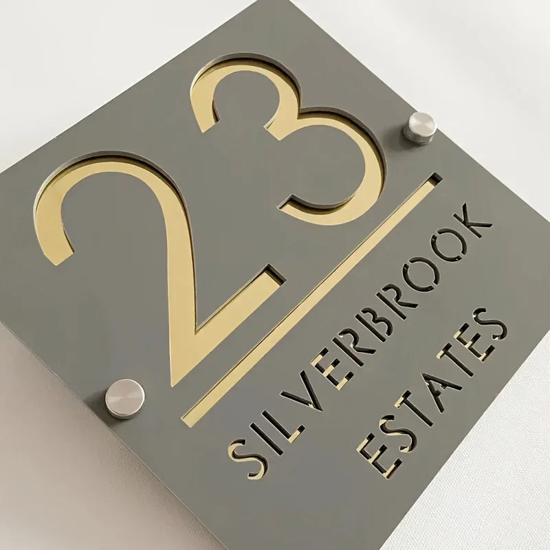 Personalized Address Sign Outdoor