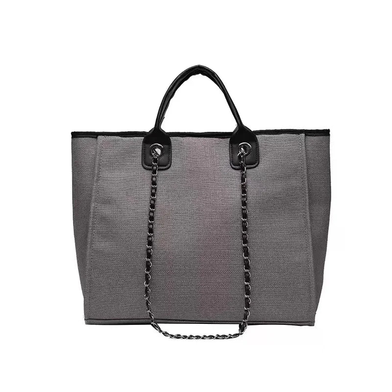 Custom Monogram Name Canvas Tote Bag