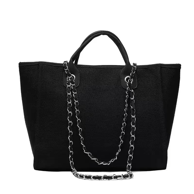 Custom Monogram Name Canvas Tote Bag