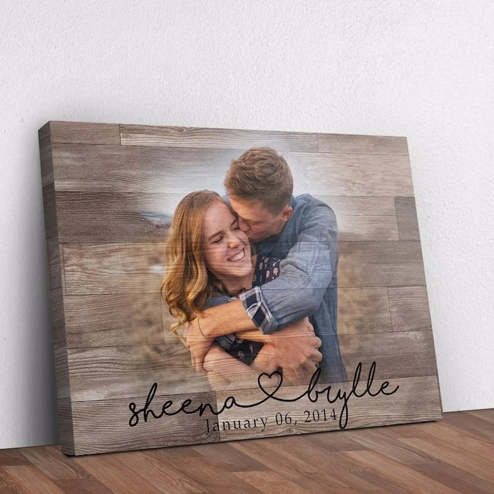 Custom Photo Printed on Wood Slice Art