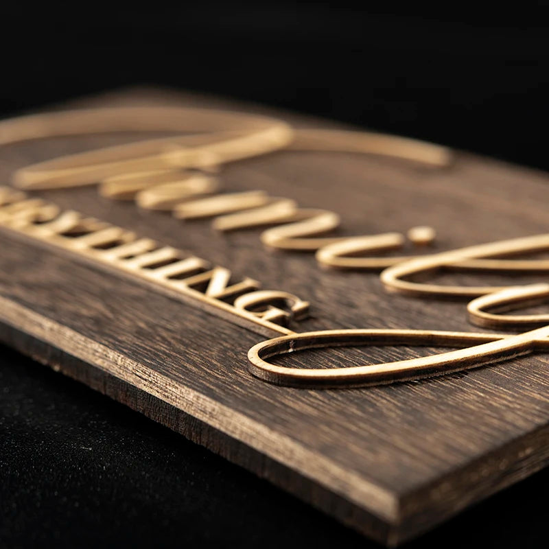 Personalized Name 3D Wooden Wall Art Sign
