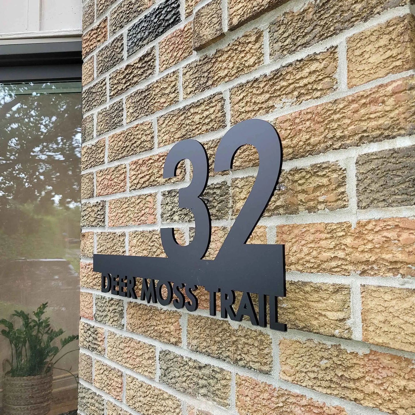 Custom 3D Modern House Number Sign