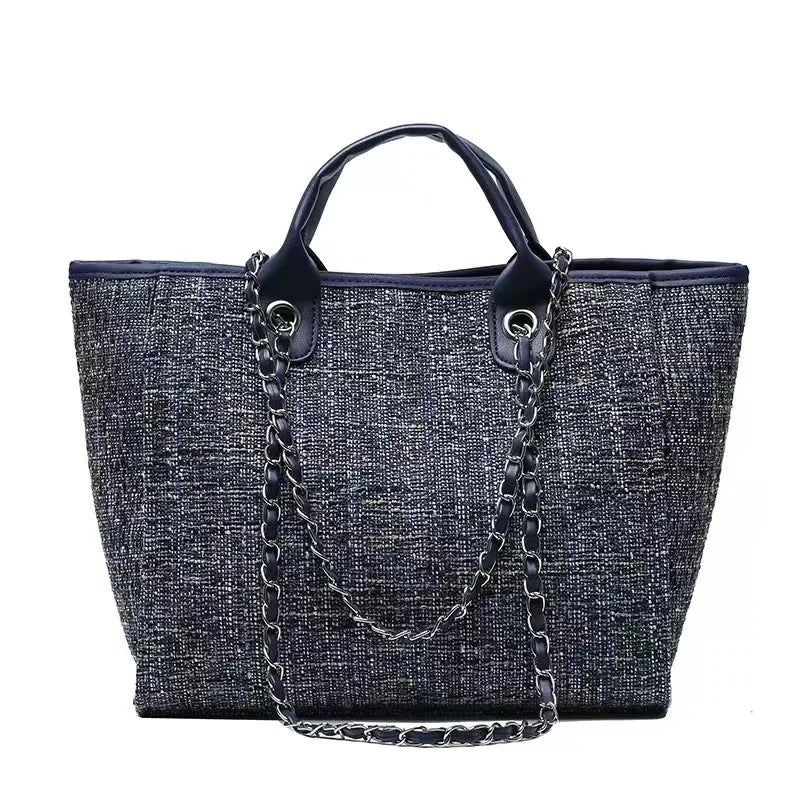 Custom Monogram Name Canvas Tote Bag