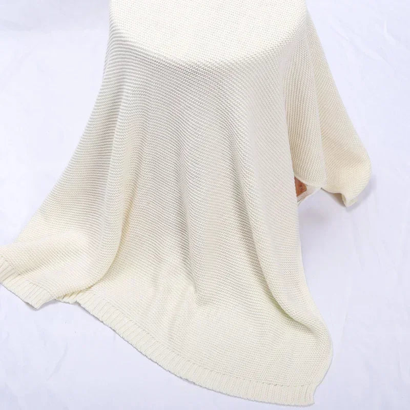 Personalized Name Baby Blanket Embroidered Name Knit