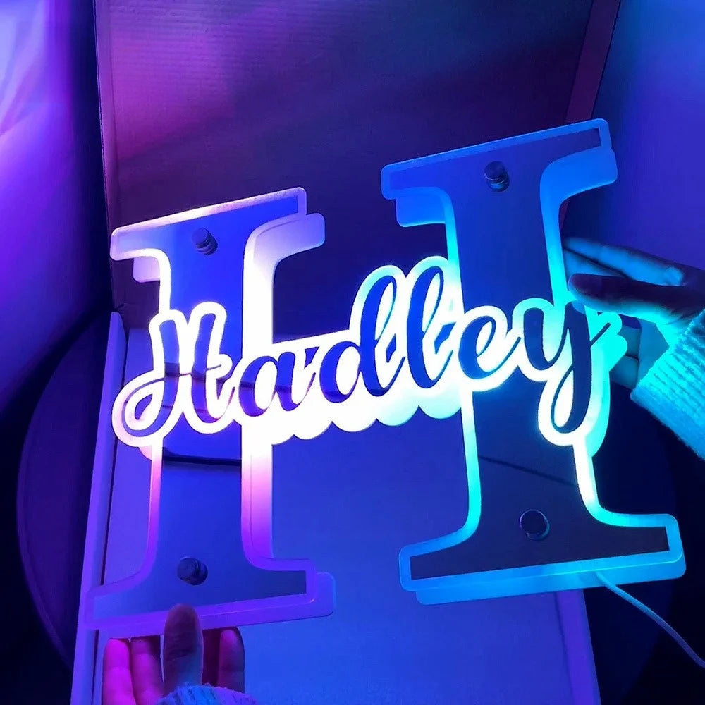 Personalized LED Name Mirror Light