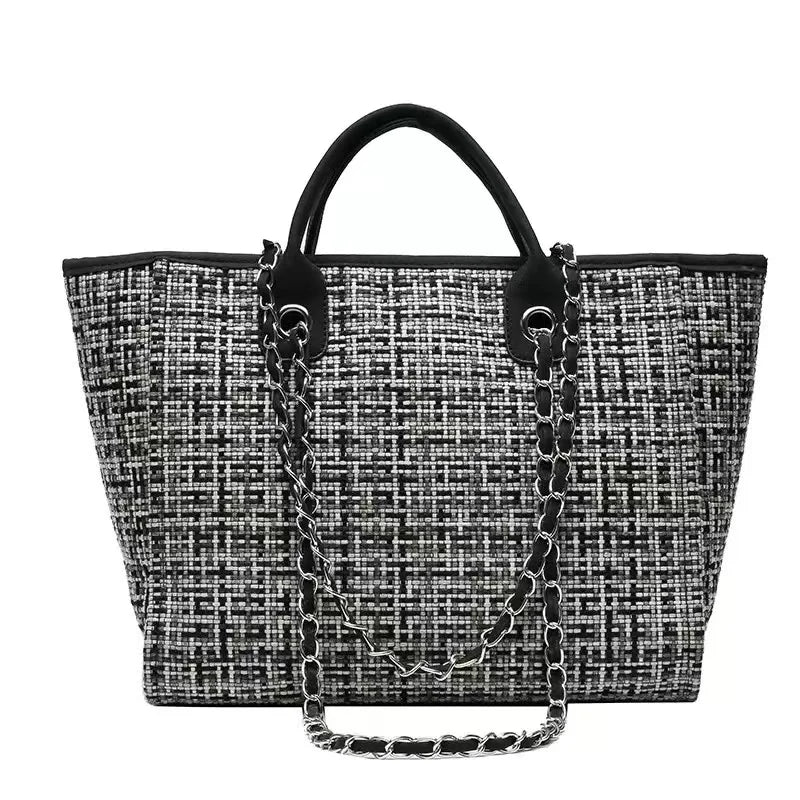 Custom Monogram Name Canvas Tote Bag