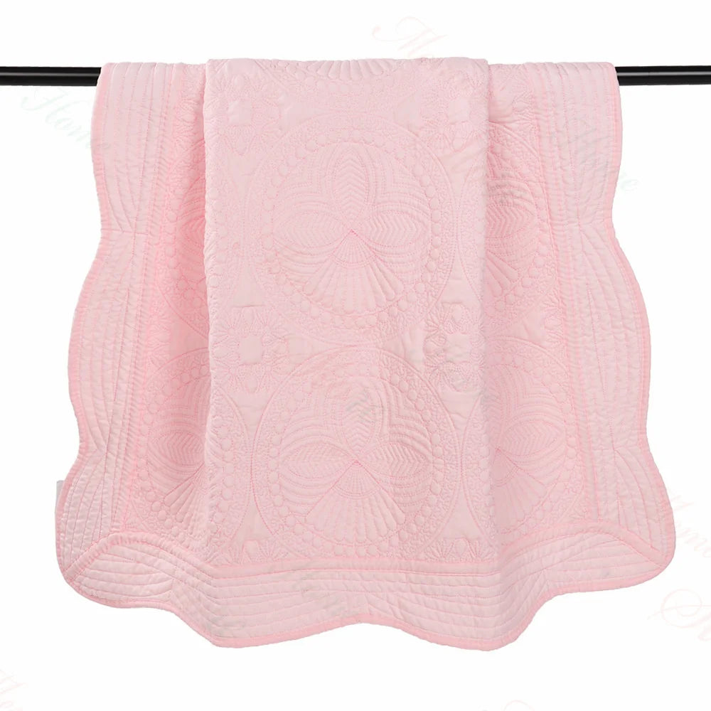 Personalized Name Embroidered Soft Cotton Baby Blanket
