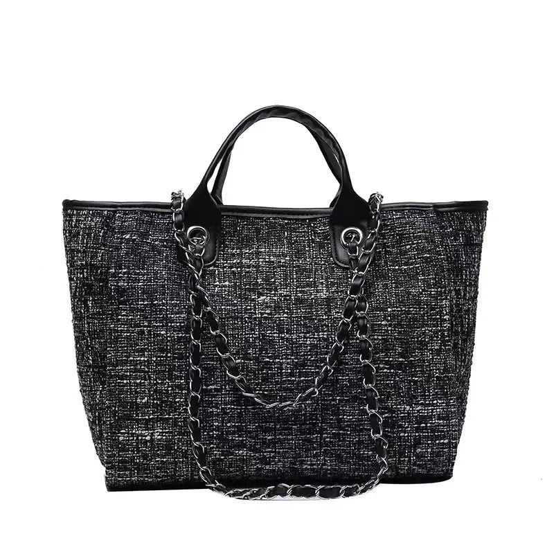 Custom Monogram Name Canvas Tote Bag