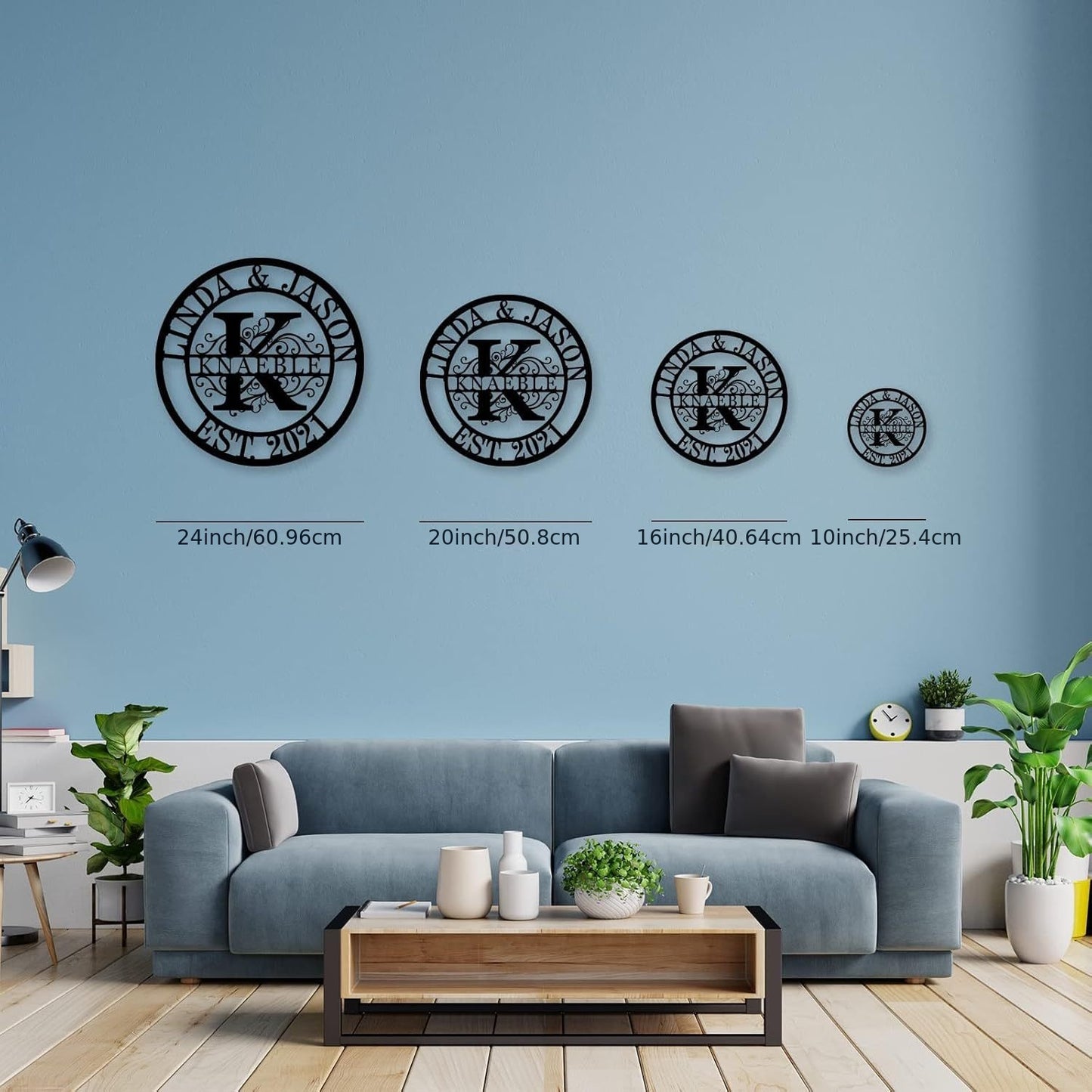Personalized Family Name & Year Metal Wall Plaque