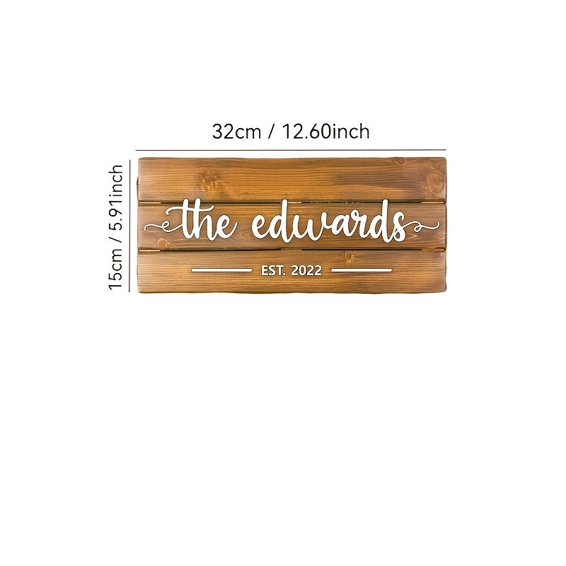 Custom Family Acrylic Surname Sign