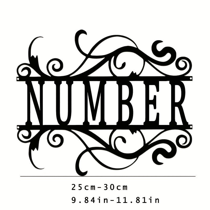 Metal Door Number Customization