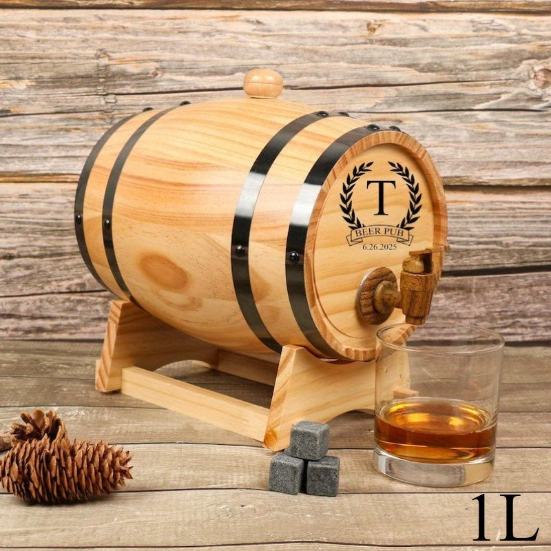 Personalized Engraved Whiskey Barrel
