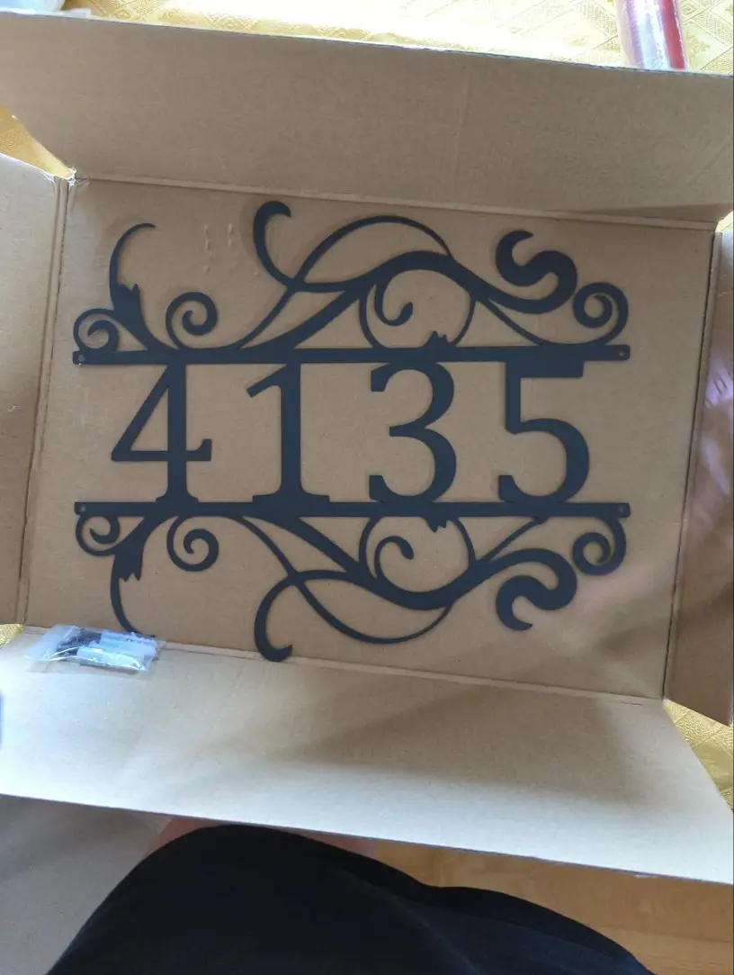 Metal Door Number Customization