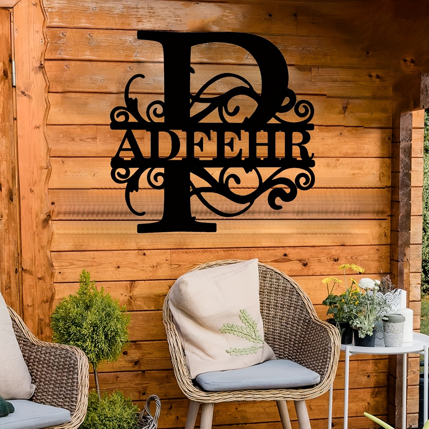 Personalized Metal Name Sign Wall Art - Custom Lettered