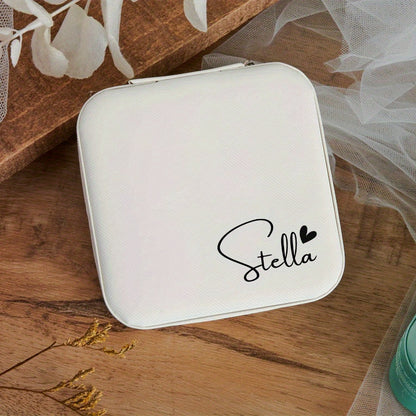 Personalized Name Travel Case Jewelry Box