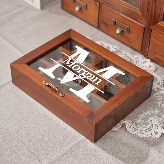 Personalized Wooden Jewelry Box Organizer