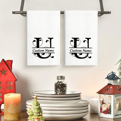 Personalized Name Kitchen Towels - 2pcs