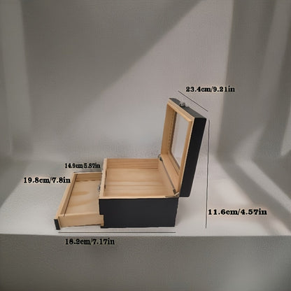Personalized Engraved Cedar Wood Humidor Gift Box