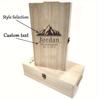 Personalized Elegant 2-Bottle Wine Gift Set