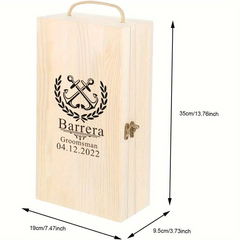 Personalized Elegant 2-Bottle Wine Gift Set