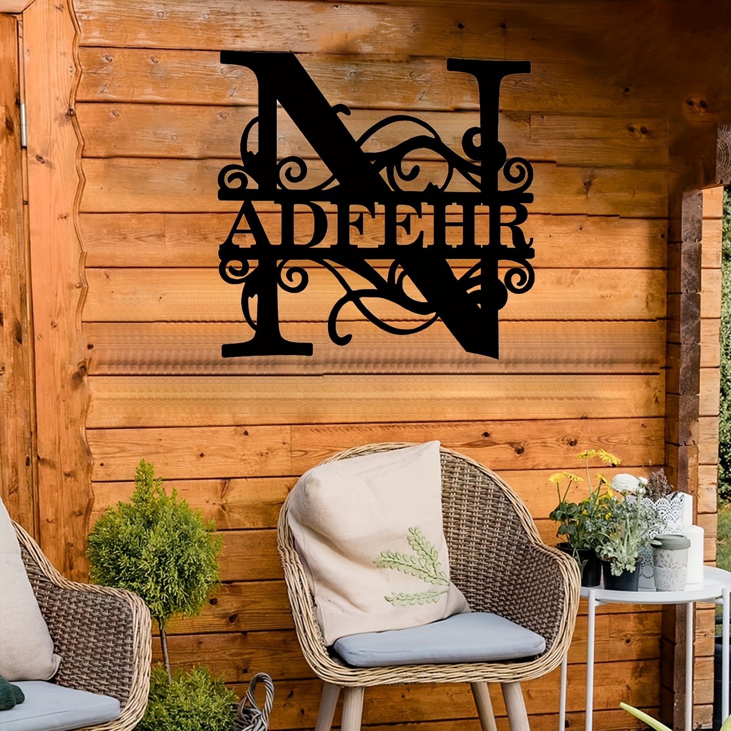 Personalized Metal Name Sign Wall Art - Custom Lettered