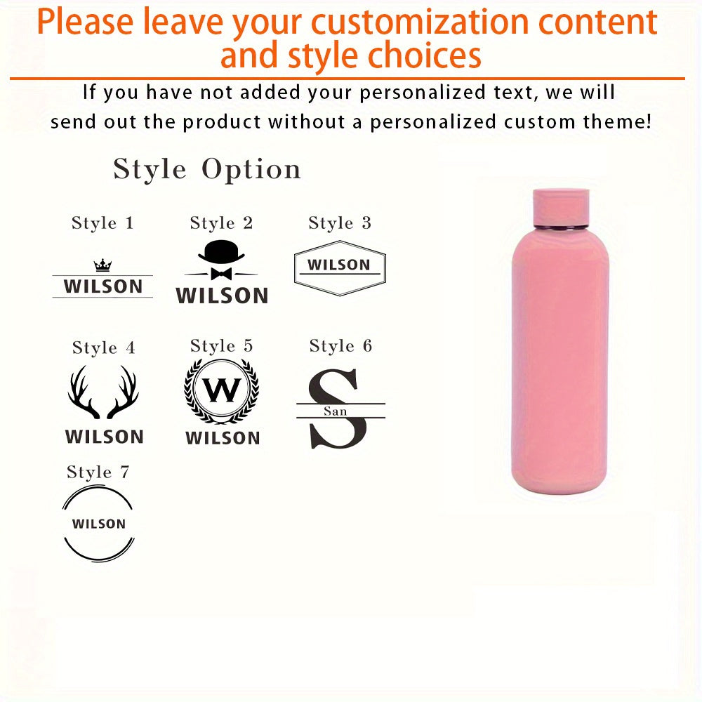 Personalized Stainless Steel Insulated Water Bottle
