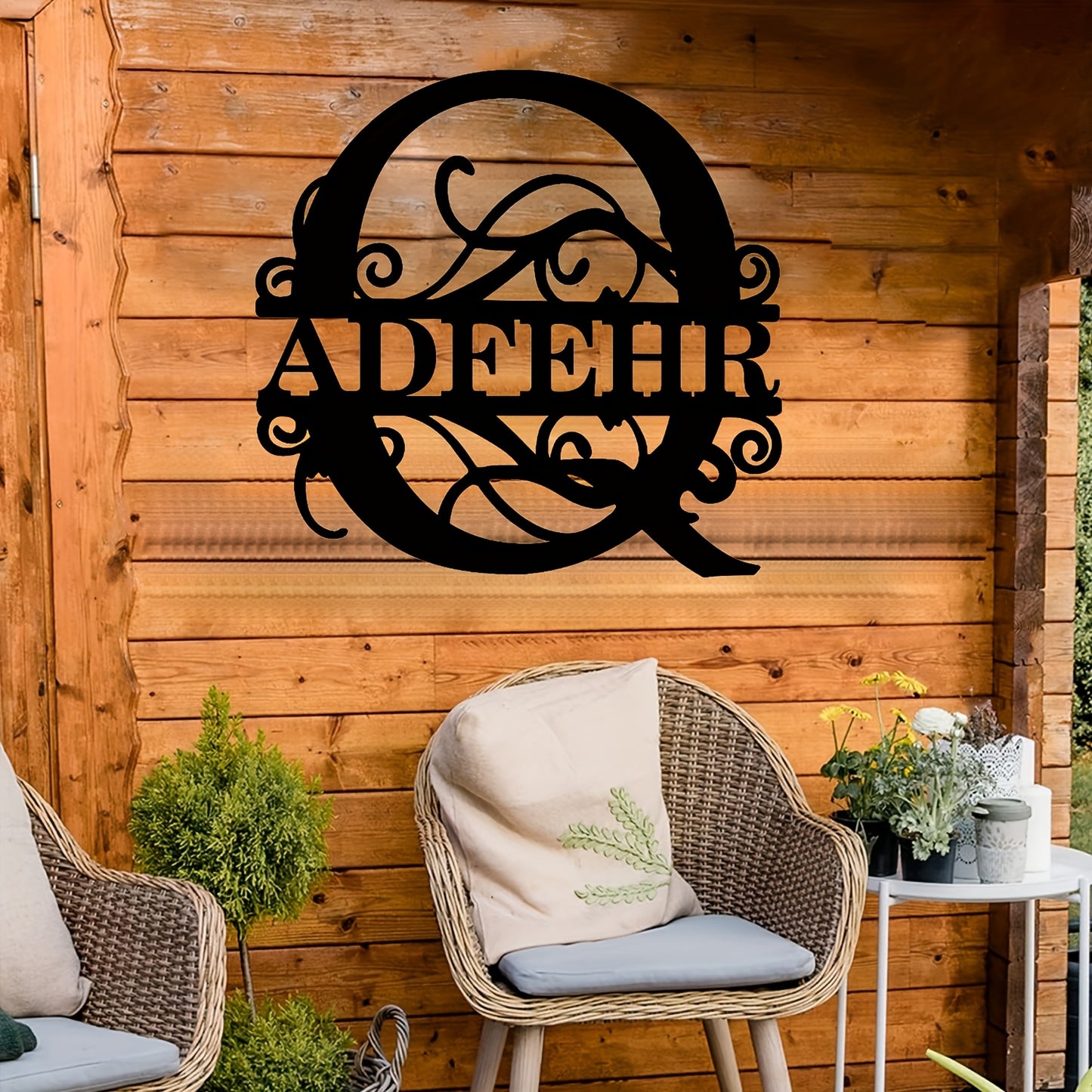Personalized Metal Name Sign Wall Art - Custom Lettered