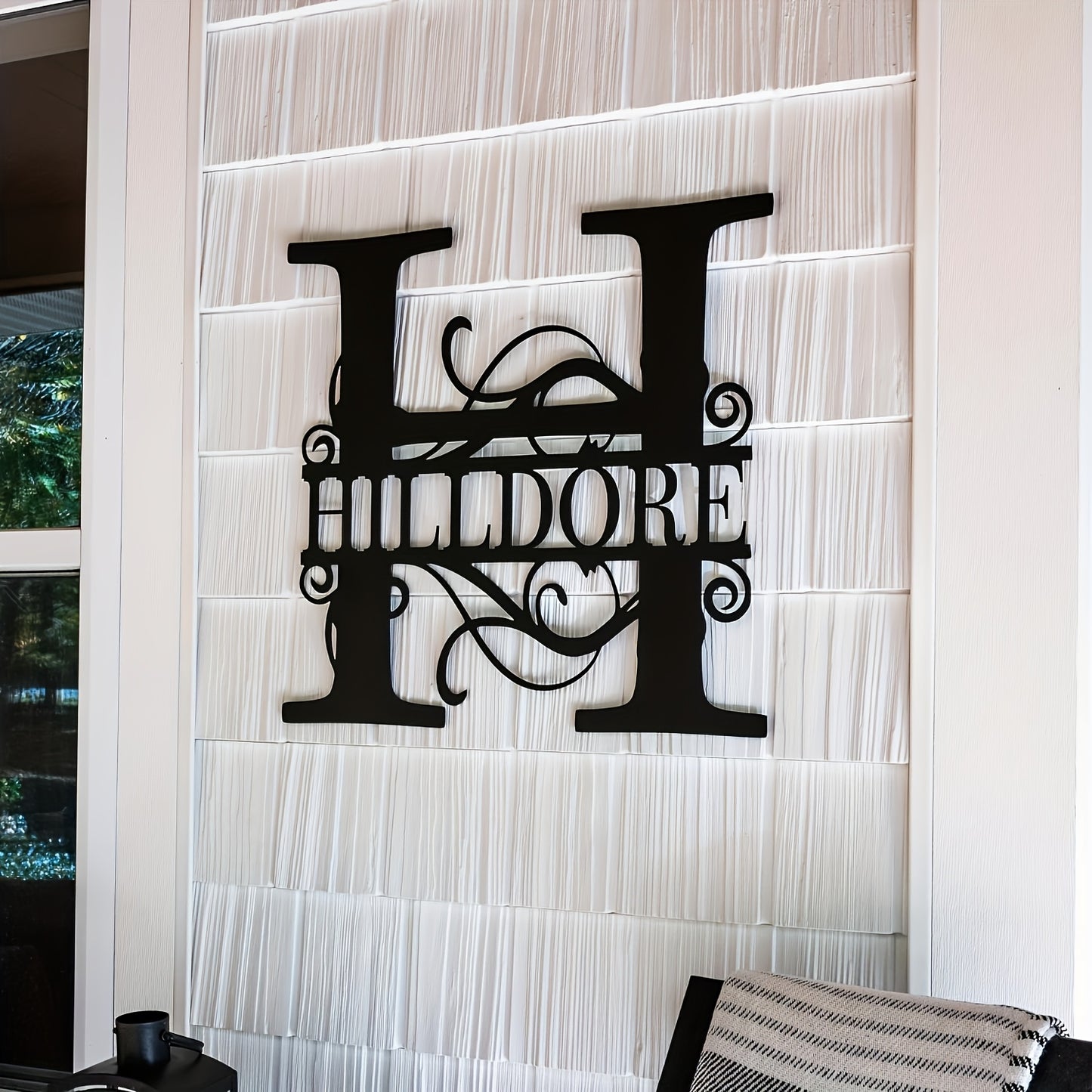 Personalized Metal Name Sign Wall Art - Custom Lettered
