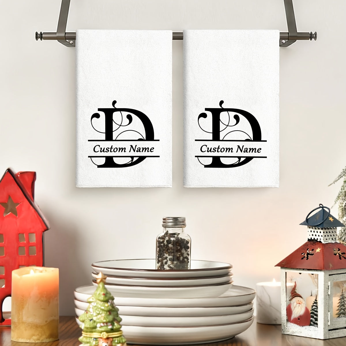Personalized Name Kitchen Towels - 2pcs