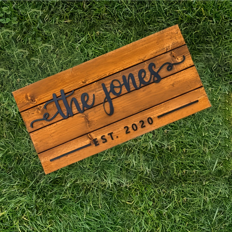 Custom Family Acrylic Surname Sign