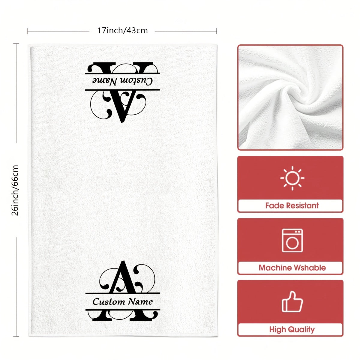 Personalized Name Kitchen Towels - 2pcs