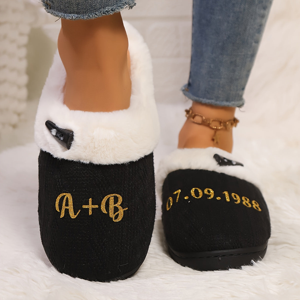 Customizable Name, Women's Slippers