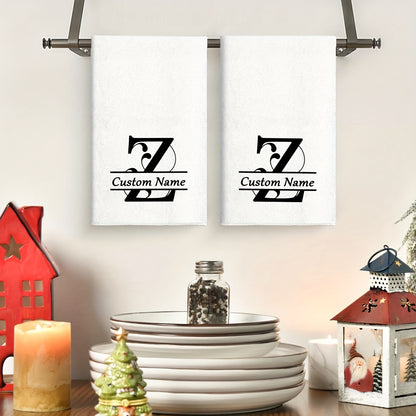 Personalized Name Kitchen Towels - 2pcs