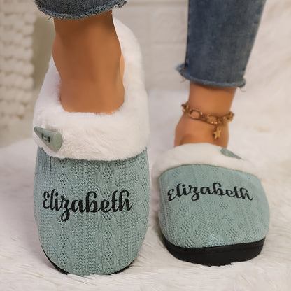 Customizable Name, Women's Slippers