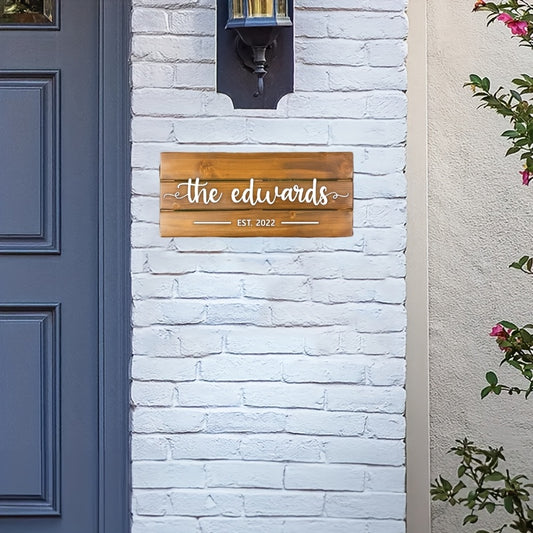 Custom Family Acrylic Surname Sign