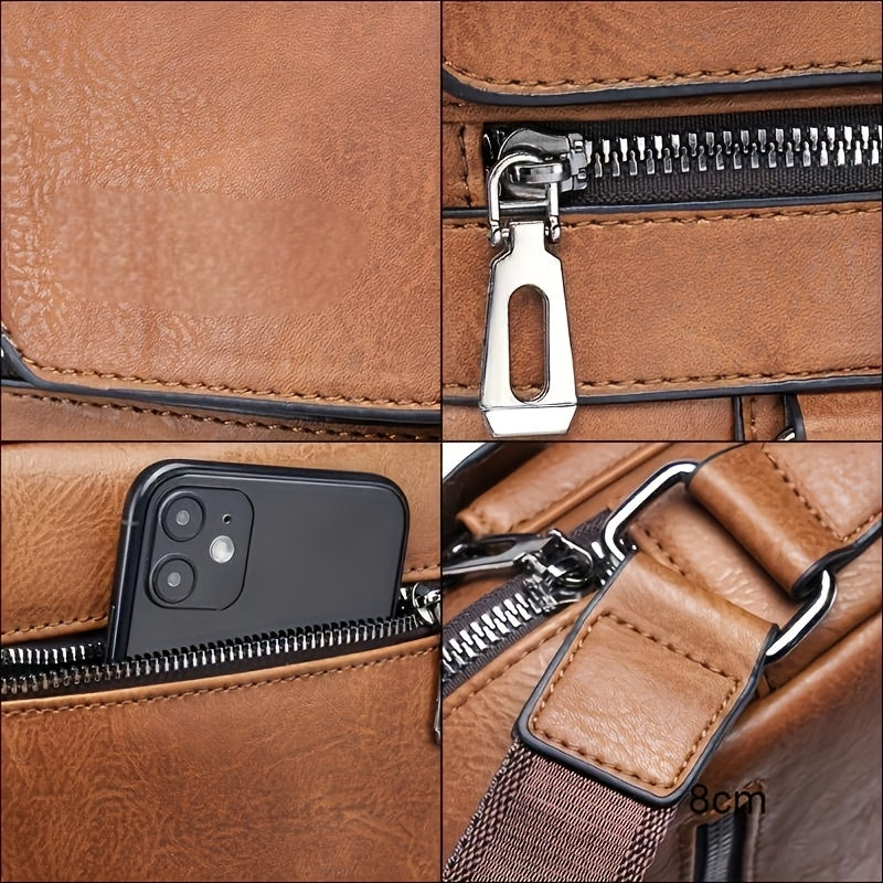 Customizable Genuine Leather Crossbody Bag