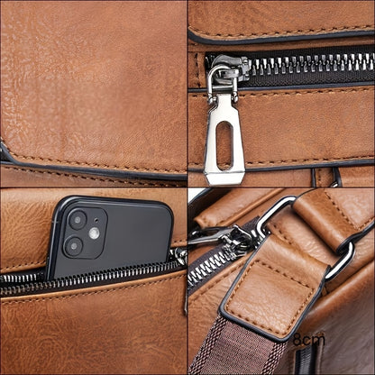 Customizable Genuine Leather Crossbody Bag