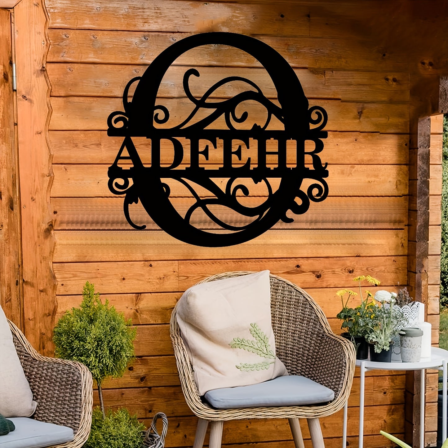 Personalized Metal Name Sign Wall Art - Custom Lettered
