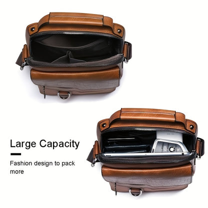 Customizable Genuine Leather Crossbody Bag
