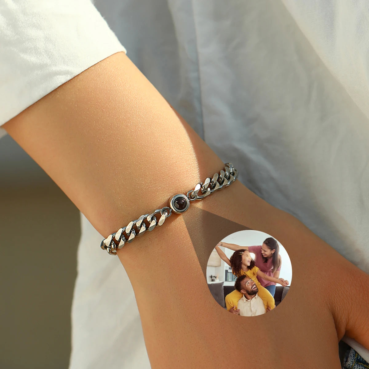 Personalized Photo Projection Bracelet