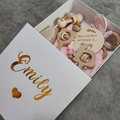 Personalized 8 Piece Baby Gift Box